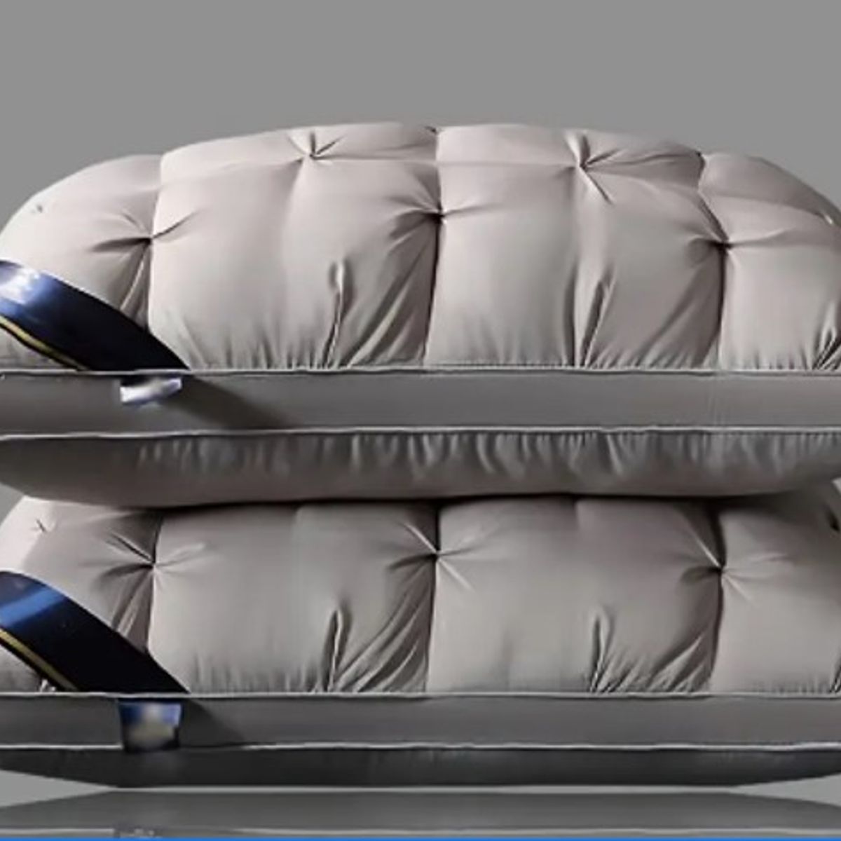 GENERICO - SET DE 2 ALMOHADAS HOTELERAS DE LUJO COLOR GRIS