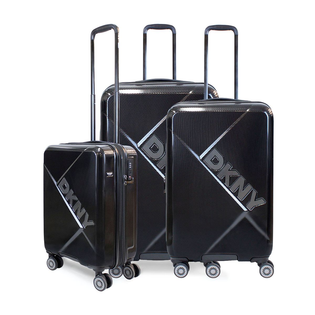 GENERICO - Set de 3 Maletas Donna Karan Your Call S+M+L negra DKNY
