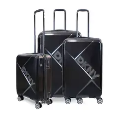 GENERICO - Set de 3 Maletas Donna Karan Your Call S+M+L negra DKNY