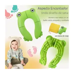 GENERICO - Asiento Entrenador para Baño Bebés Niños Wc Infantil Verde