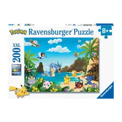 RAVENSBURGER - Puzzle Pokémon XXL de 200 piezas Aventura en la Playa