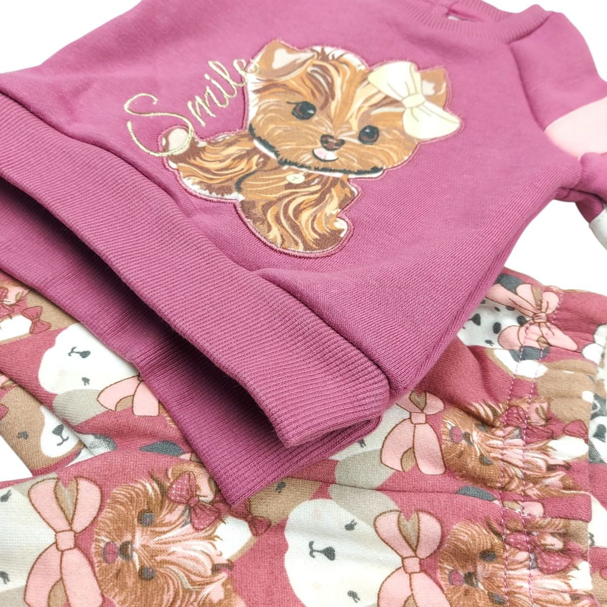 TEDMIMAK - Conjunto 2 piezas Forrado 0/3 Meses Smile