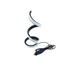 GENERICO - Lámpara de Escritorio LED Diseño Espiral 3 Tonos USB