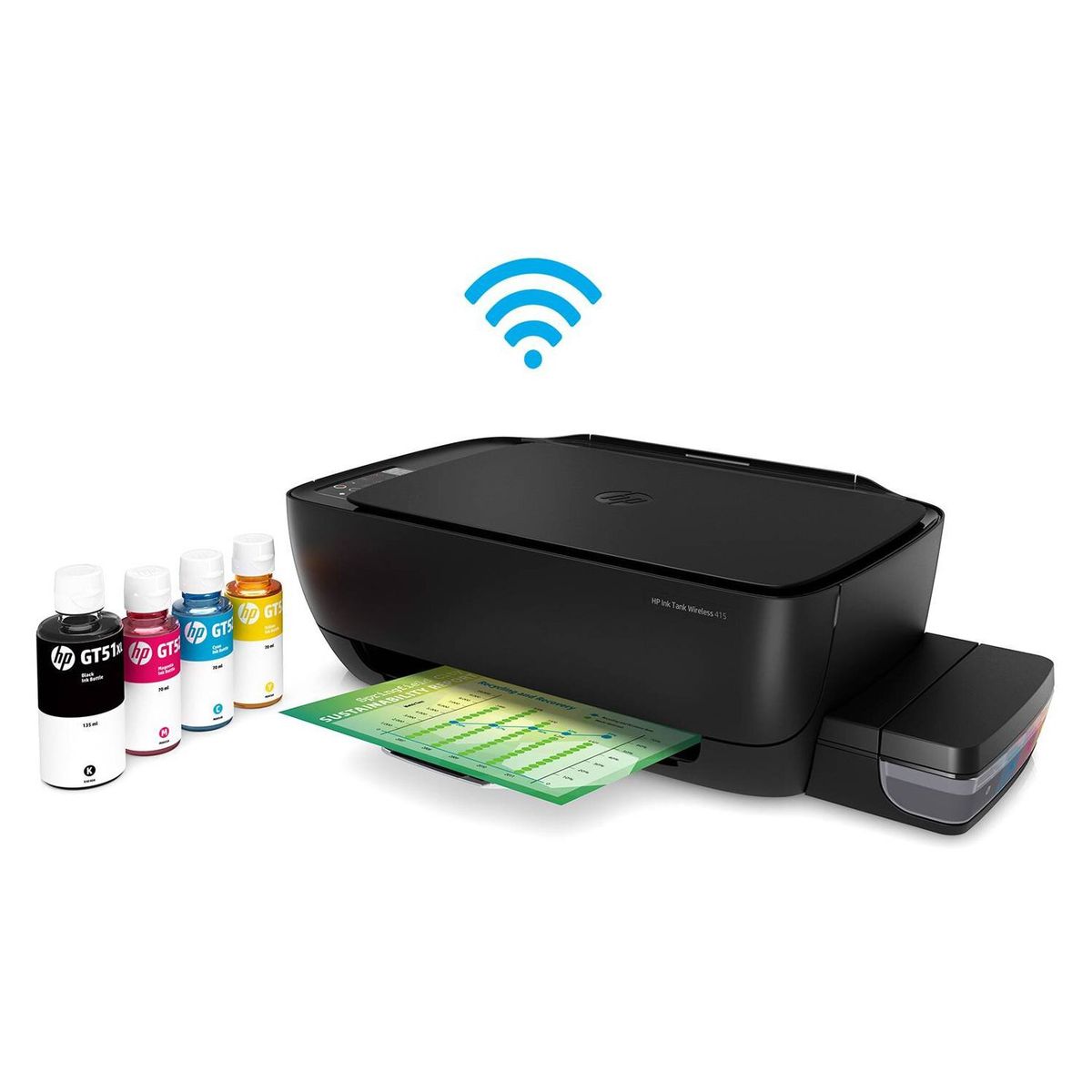 HP - Multifuncional Wifi HP Ink Tank 415 Negra