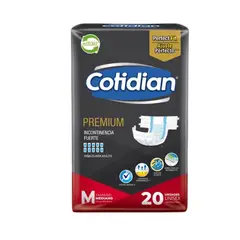 COTIDIAN - PAÑAL PREMIUM 20UND TALLA M - Mas Caja GUANTES NITRILO 8 UND.