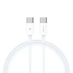 GENERICO - Cable De Datos Recci Rs06cc 1m 65w Tipo C - Tipo C Blanco