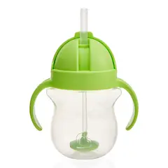 MUNCHKIN - Vaso Antiderrame Weighted Con Asas 207 Ml - Verde