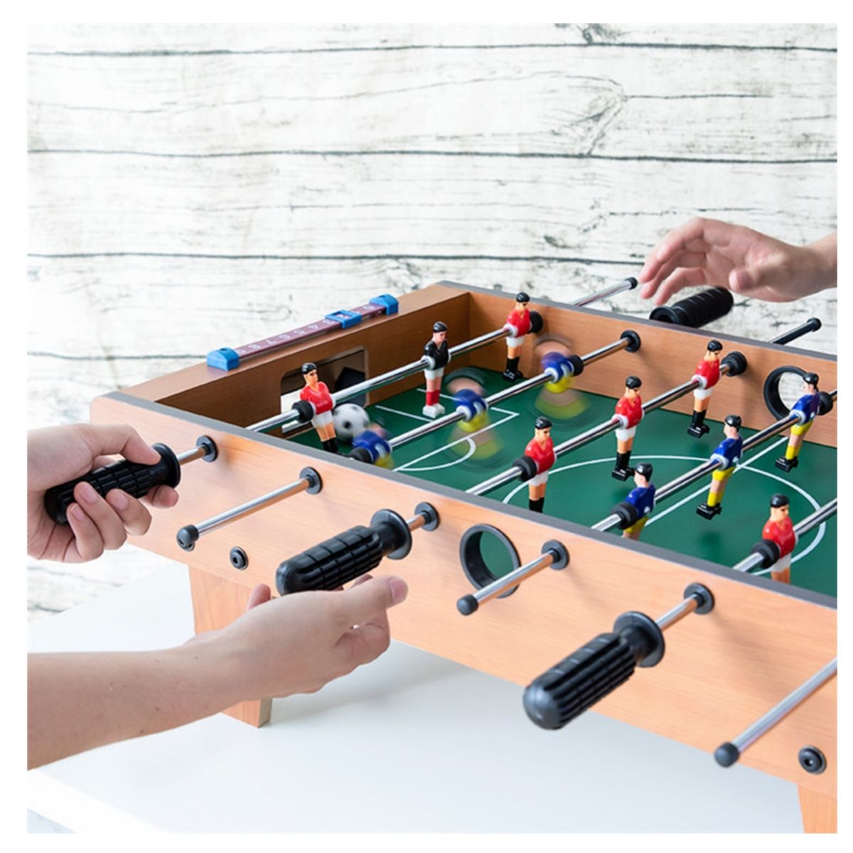 FIGLIO - Taca Taca Madera Niños Mini Mesa De Futbol 69X35X21 Cm.