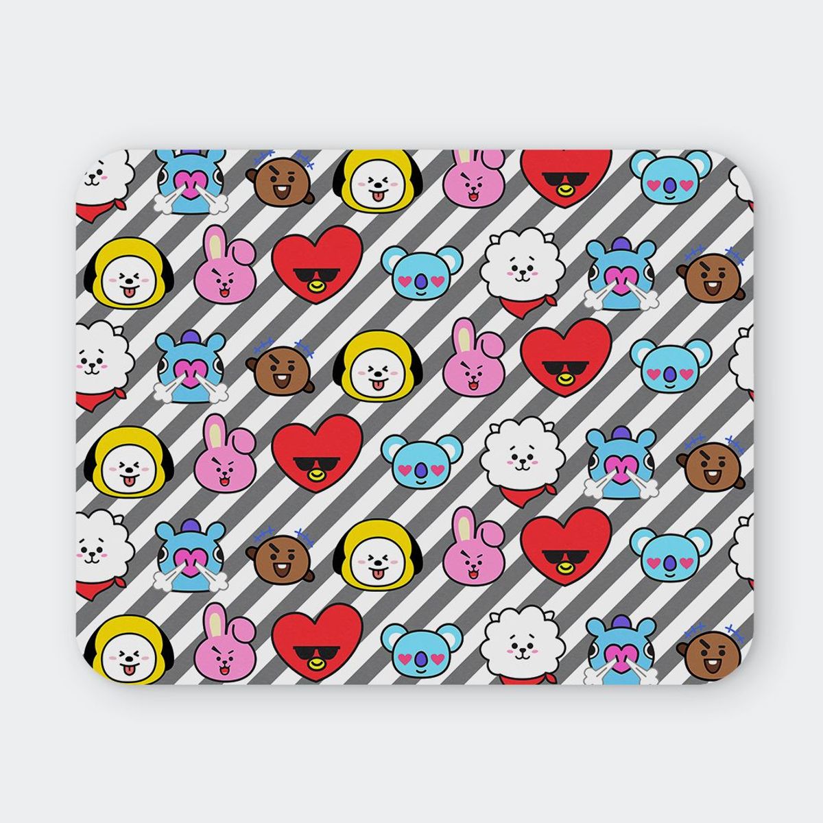 GENERICO - Mousepad 20x24 cm - Diseño BT21 Pop Parade