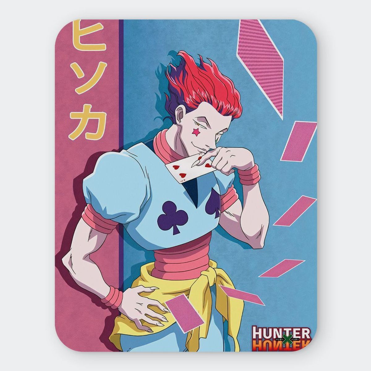 GENERICO - Mousepad 20x24 cm - Diseño Hisoka Morow Retro Card Master