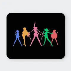 GENERICO - Mousepad 20x24 cm - Diseño Sailor Guardians Silhouettes