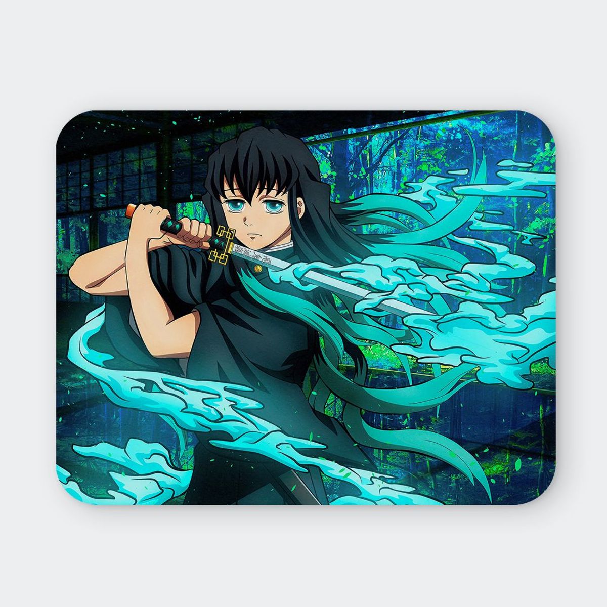 GENERICO - Mousepad 20x24 cm - Diseño Muichiro Mist Awakening