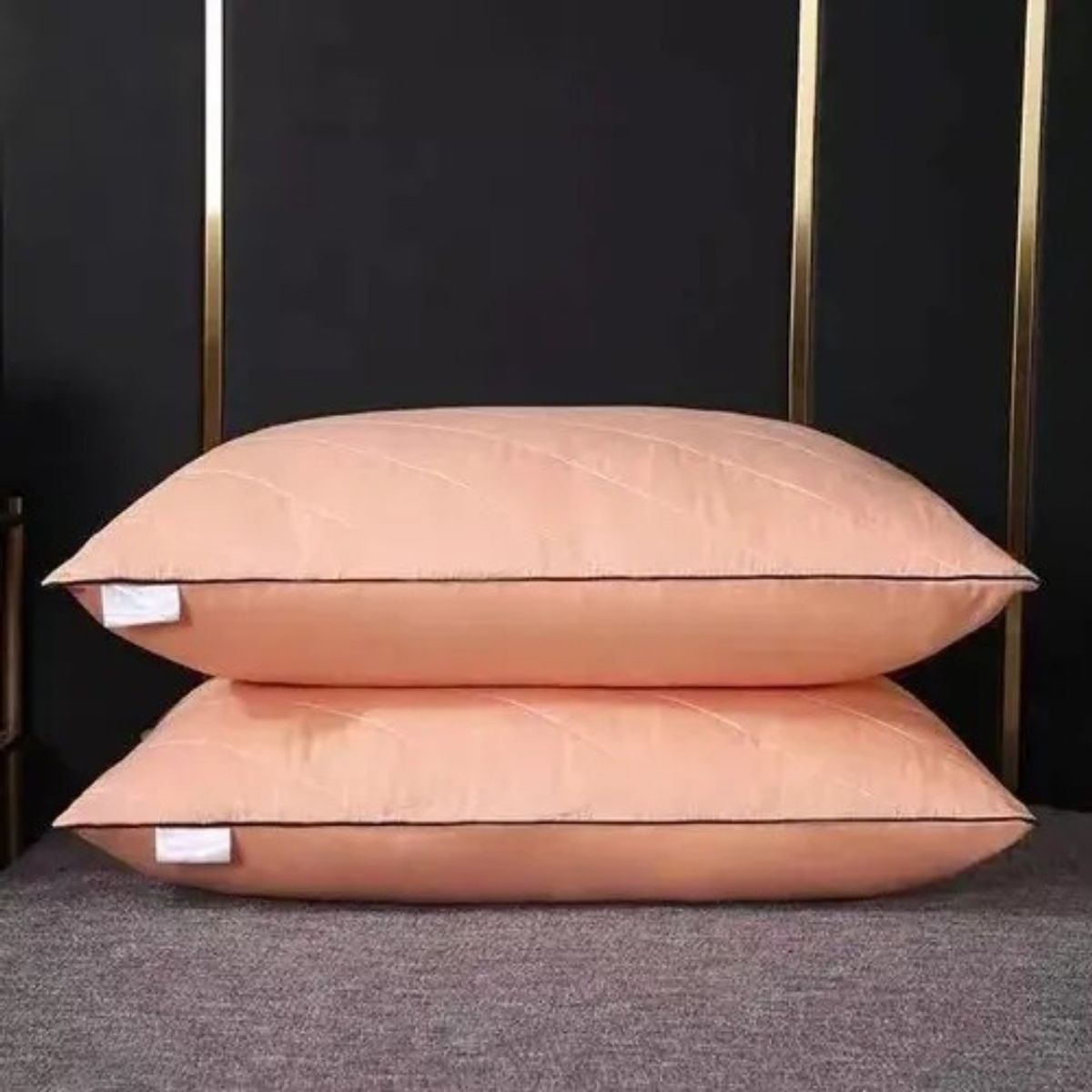 GENERICO - Pack De 2 Almohadas Bordado 45x65 cm