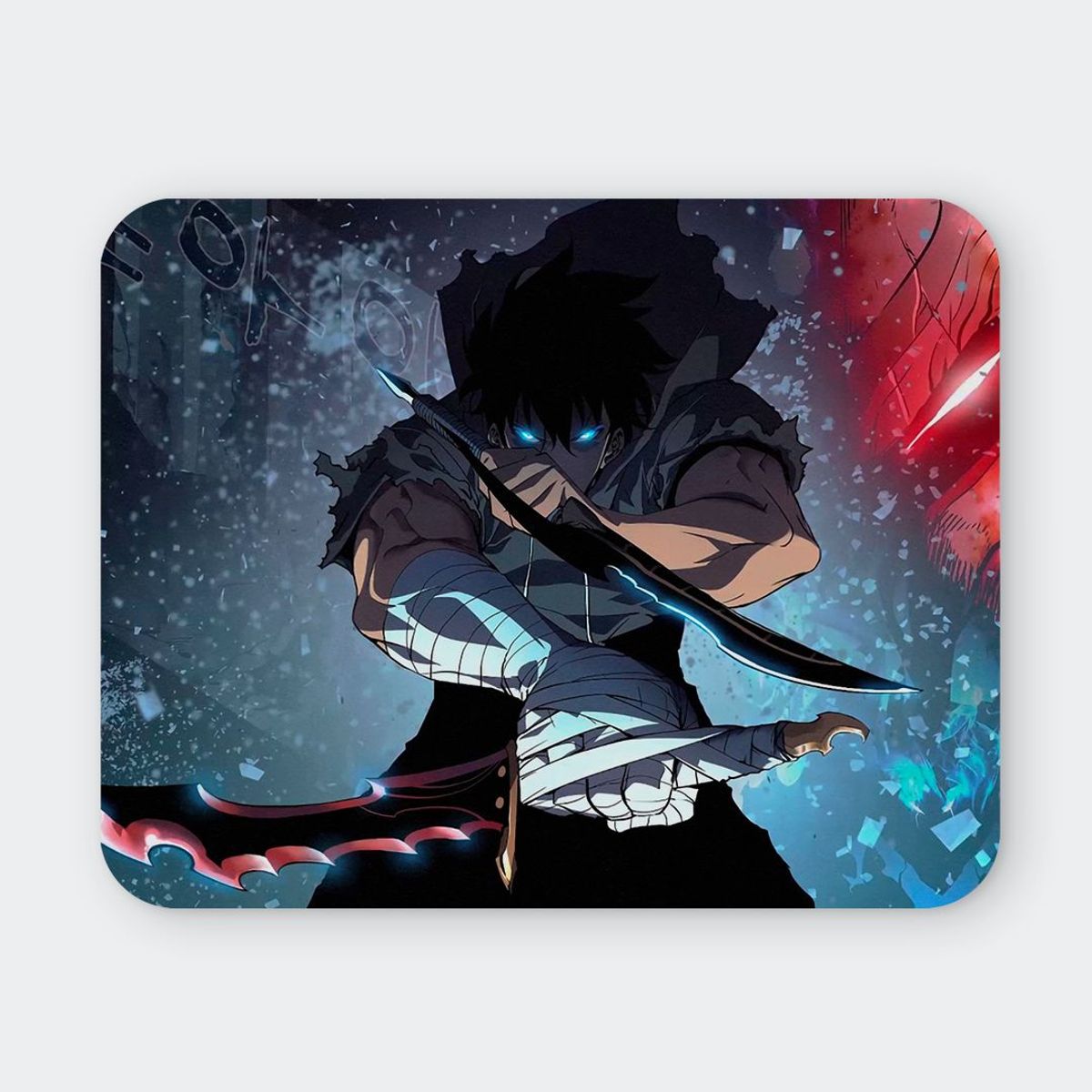 GENERICO - Mousepad 20x24 cm - Diseño Sung Jin-woo Shadow Monarch Arise