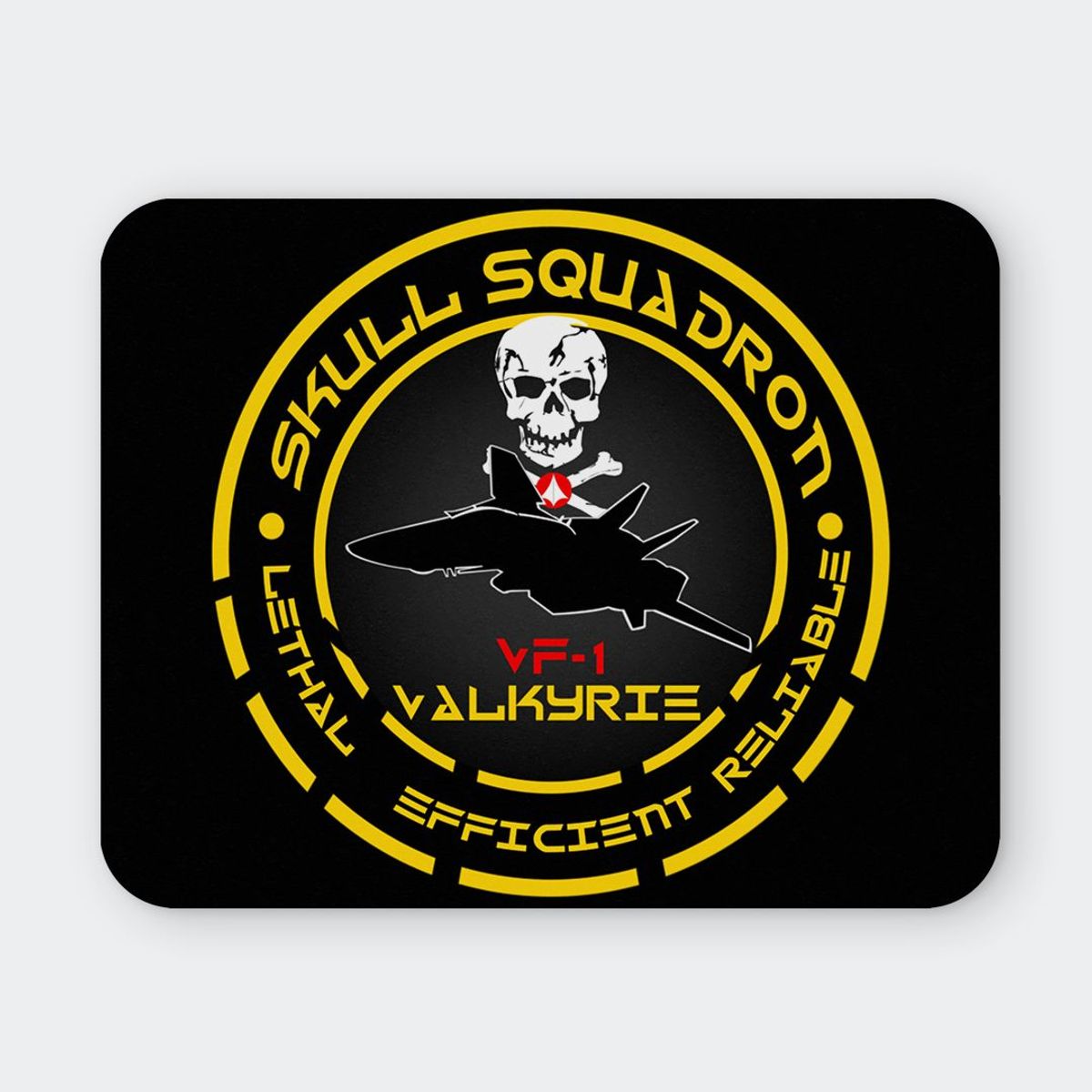 GENERICO - Mousepad 20x24 cm - Diseño Robotech Skull Squadron Tactical Crest
