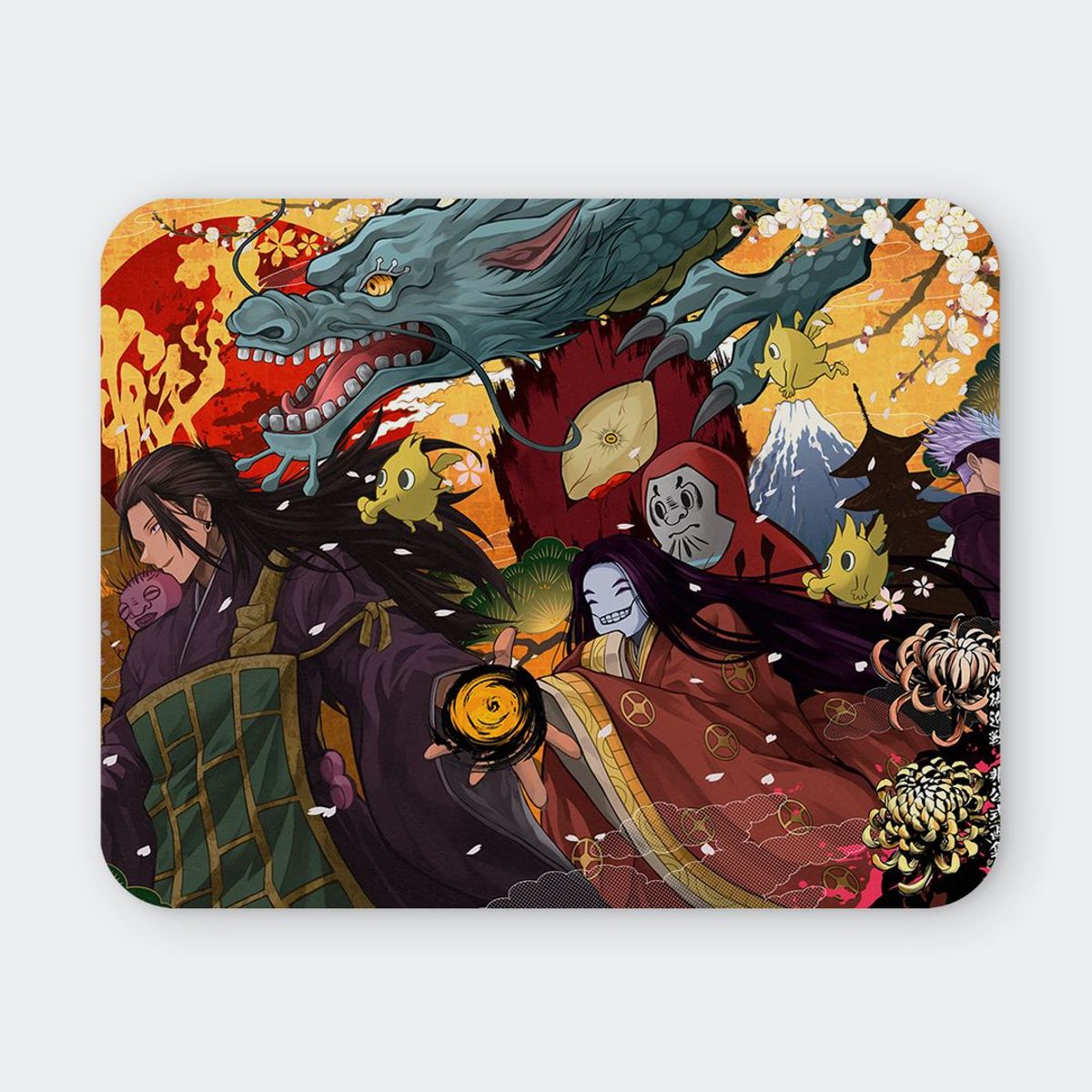 GENERICO - Mousepad 20x24 cm - Diseño Jujutsu Kaisen Geto’s Cursed Ukiyo