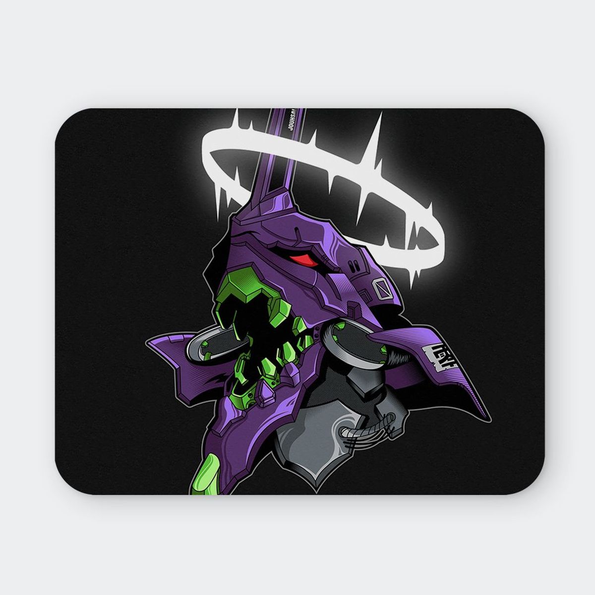 GENERICO - Mousepad 20x24 cm - Diseño Evangelion Unit-01 Awakening Halo