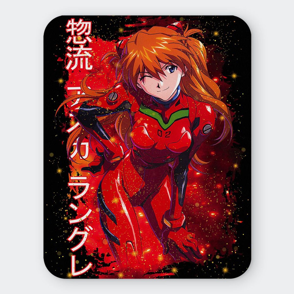 GENERICO - Mousepad 20x24 cm - Diseño Asuka Langley Crimson Spark