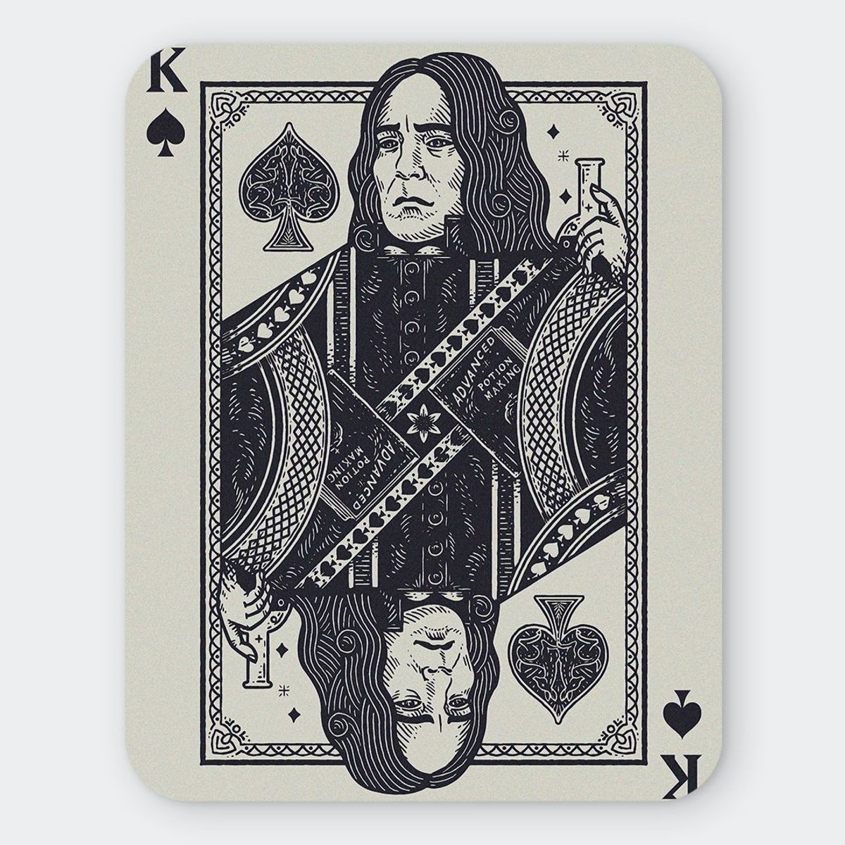 GENERICO - Mousepad 20x24 cm - Diseño The Half-Blood Prince King Card