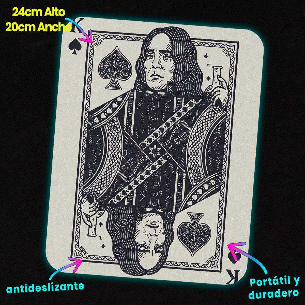 GENERICO - Mousepad 20x24 cm - Diseño The Half-Blood Prince King Card