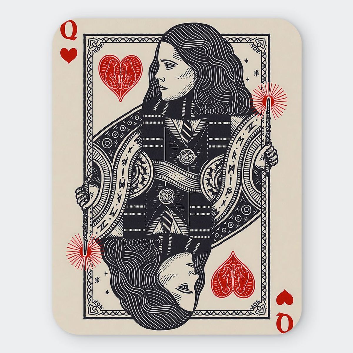 GENERICO - Mousepad 20x24 cm - Diseño The Brightest Witch Queen Card