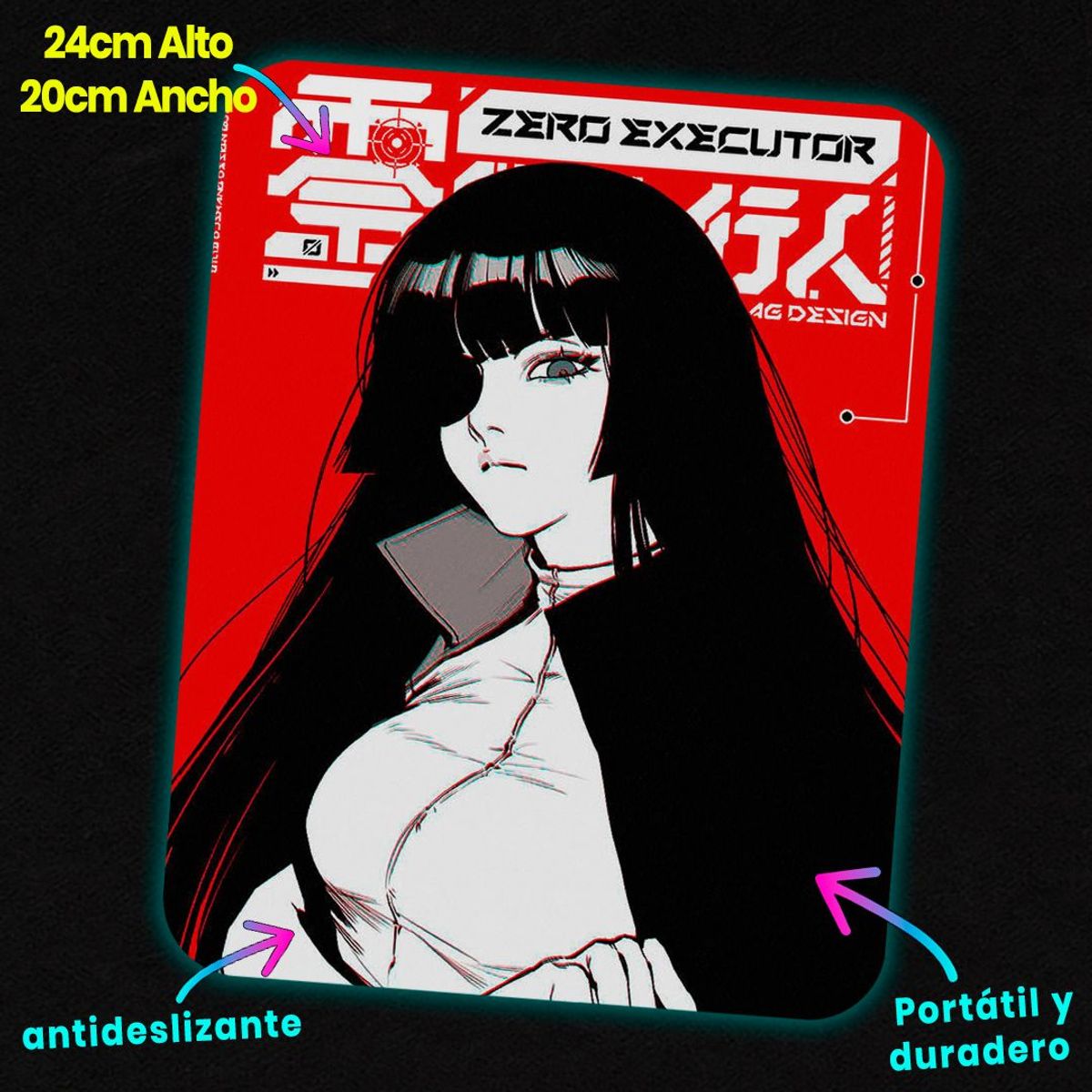 GENERICO - Mousepad 20x24 cm - Diseño Zero Executor Tactical
