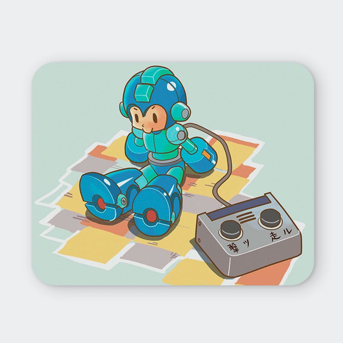GENERICO - Mousepad 20x24 cm - Diseño Mega Man Retro Toy Edition
