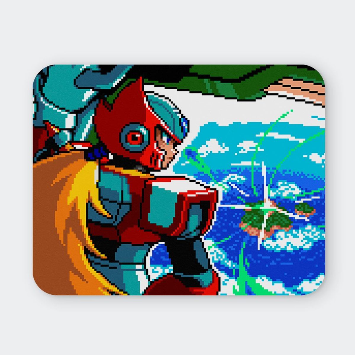 GENERICO - Mousepad 20x24 cm - Diseño Retro Pixel Zero’s Awakening