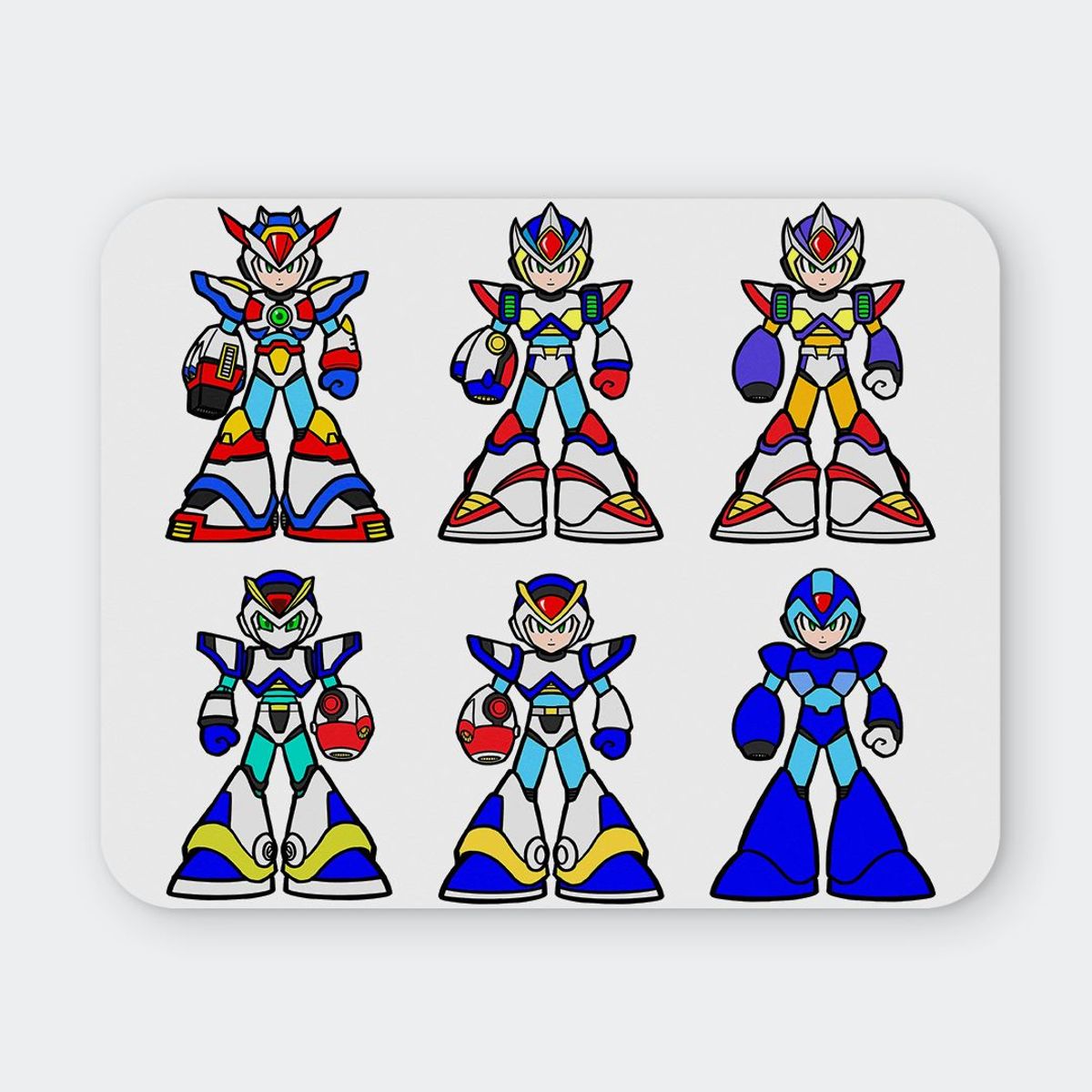 GENERICO - Mousepad 20x24 cm - Diseño Mega Man X Armor Evolution