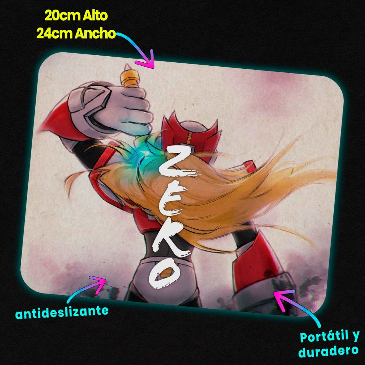 GENERICO - Mousepad 20x24 cm - Diseño X & Zero Unified Strike