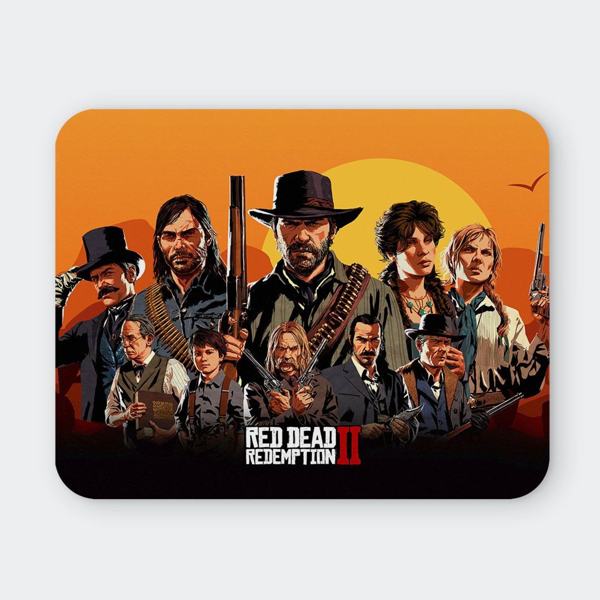 GENERICO - Mousepad 20x24 cm - Diseño RDR2 Outlaws for Life
