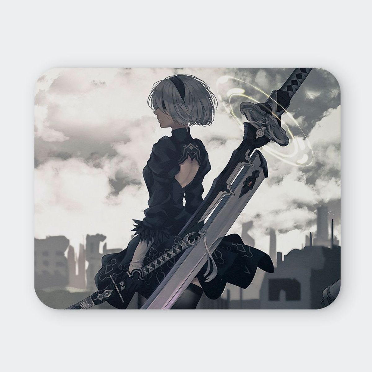 GENERICO - Mousepad 20x24 cm - Diseño 2B Silent Desolation
