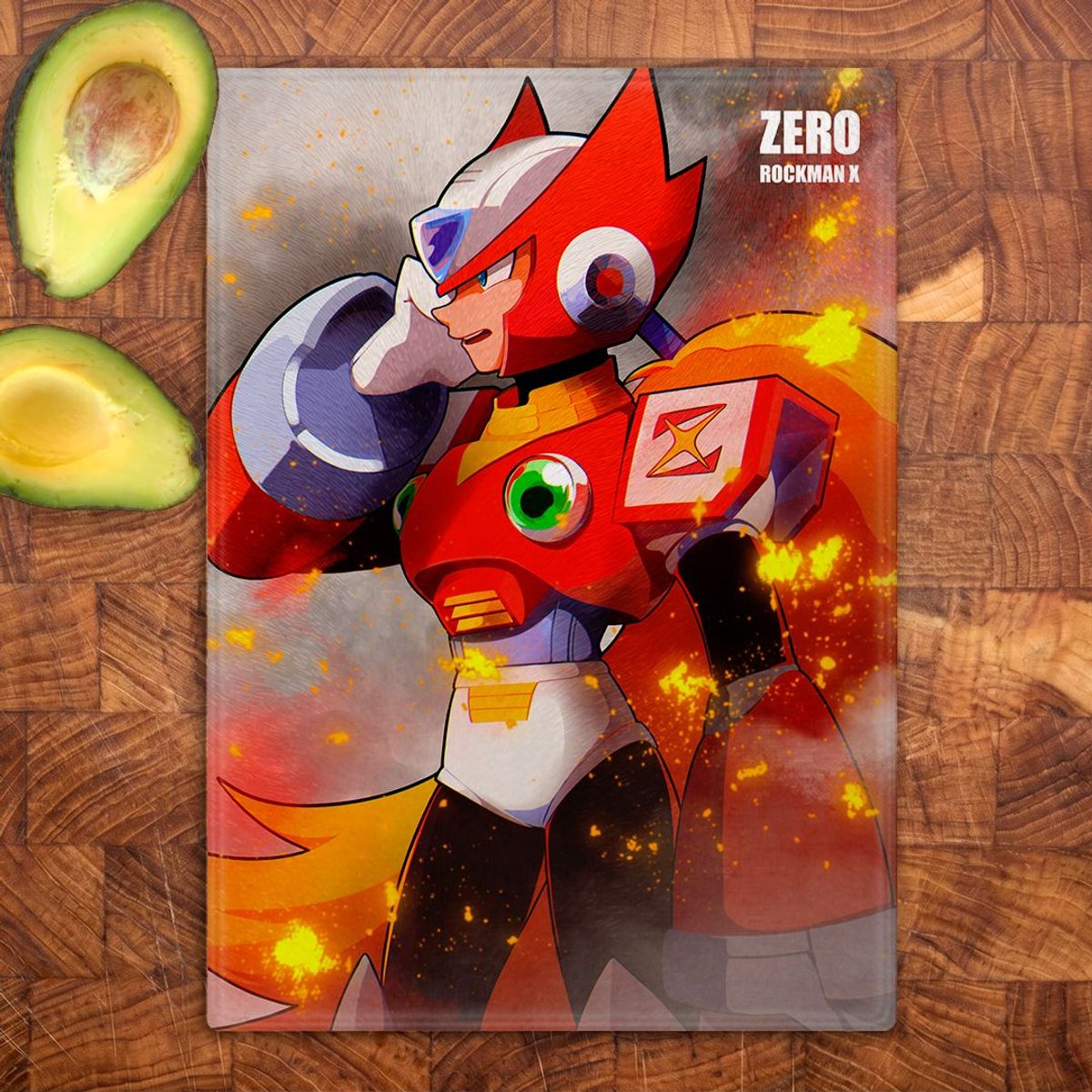 GENERICO - Tabla para picar Artisticat - Diseño Zero Hunter Vanguard - 28,5x39 cm