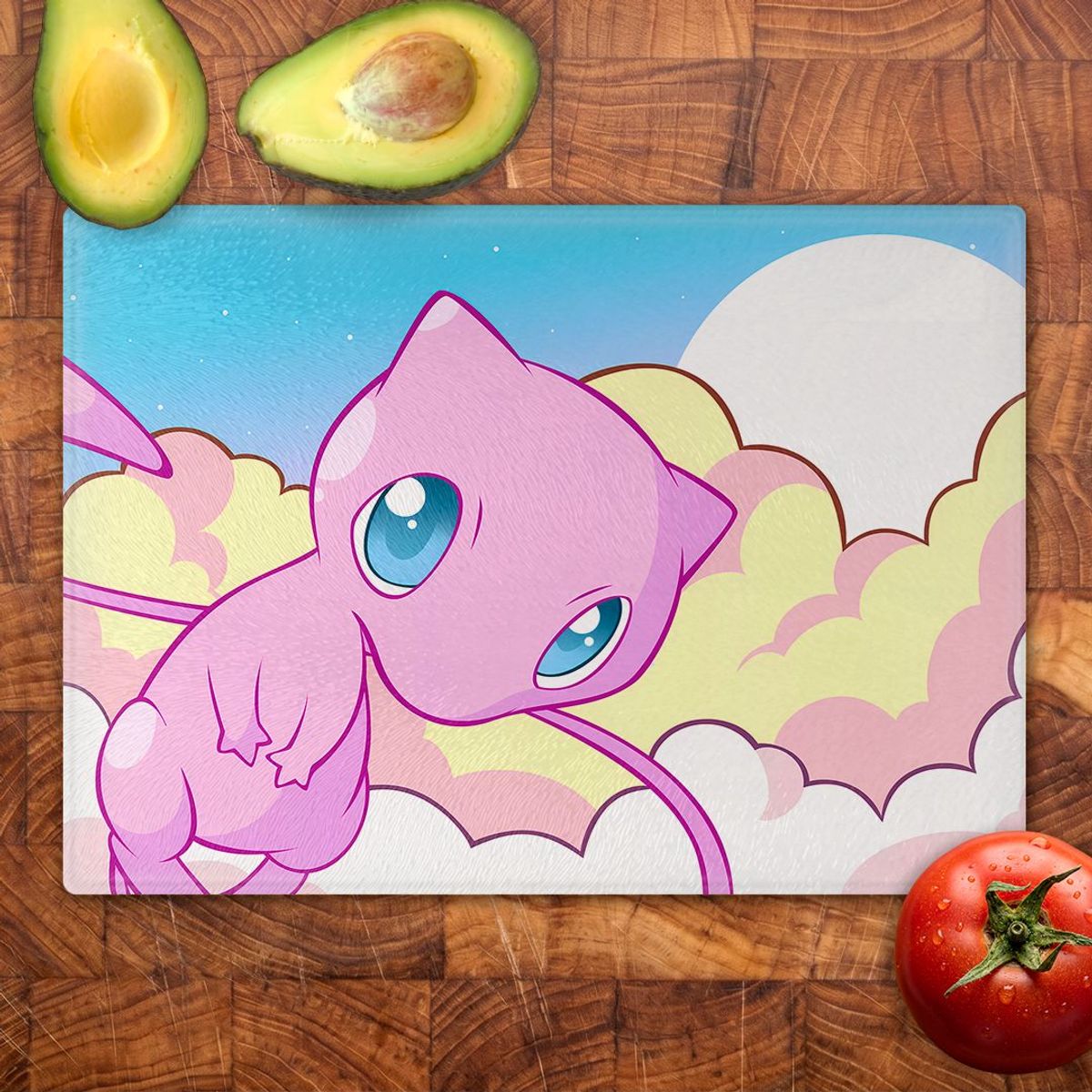 GENERICO - Tabla para picar Artisticat - Diseño Mew Astral Dreams - 20x28 cm