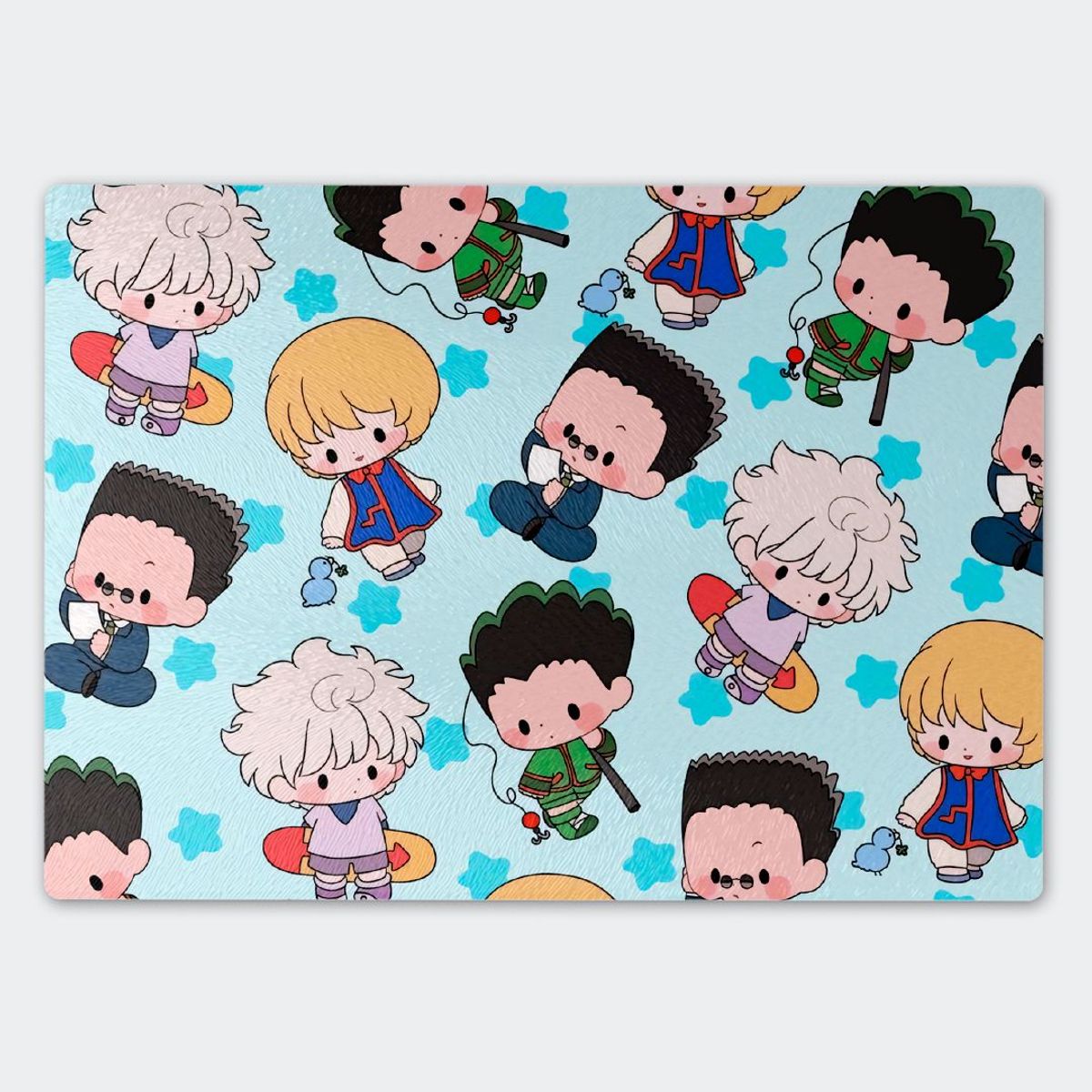 GENERICO - Tabla para picar Artisticat - Diseño Hunter x Hunter Chibi Stars - 20x28 cm