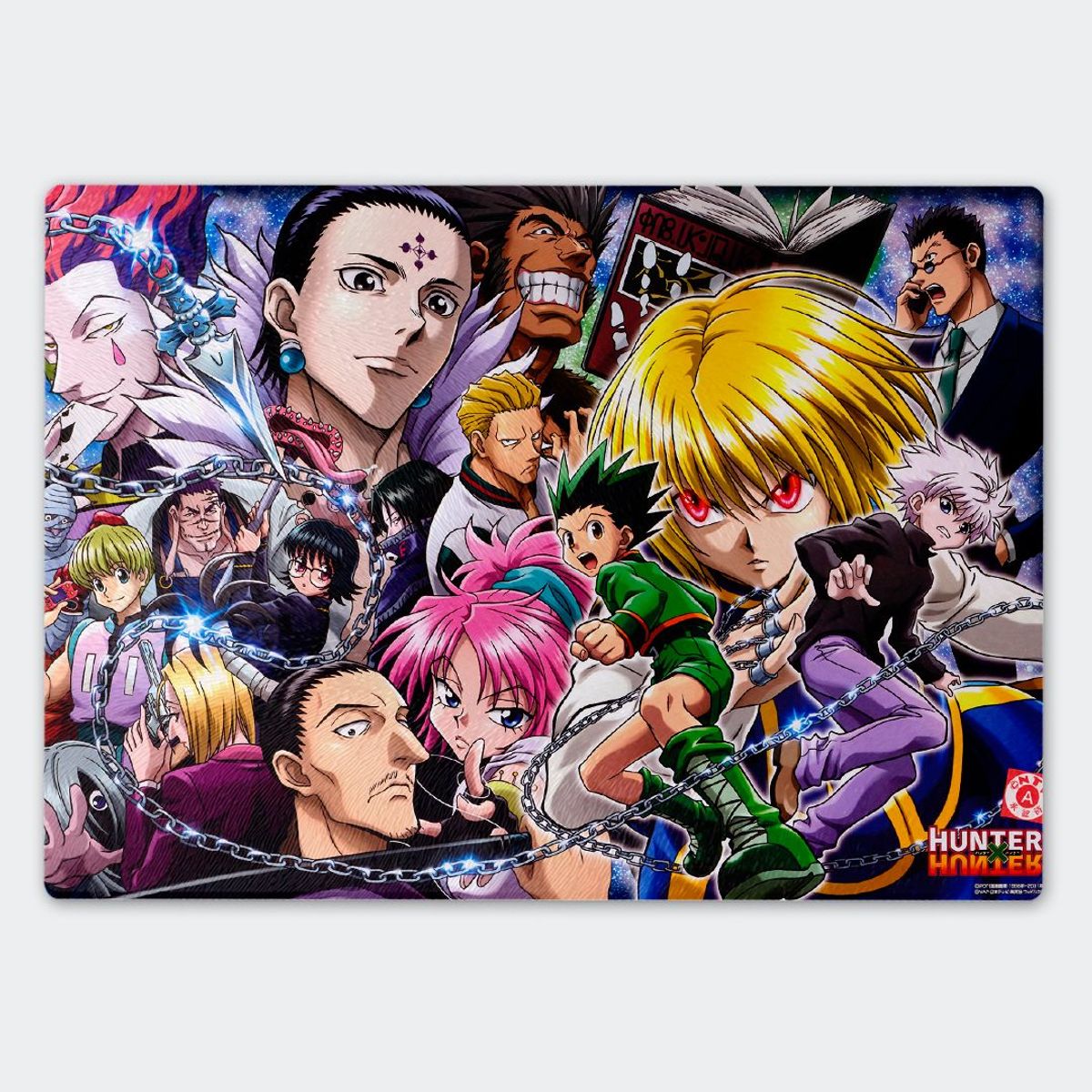 GENERICO - Tabla para picar Artisticat - Diseño Hunter x Hunter Yorknew All-Stars - 28,5x39 cm
