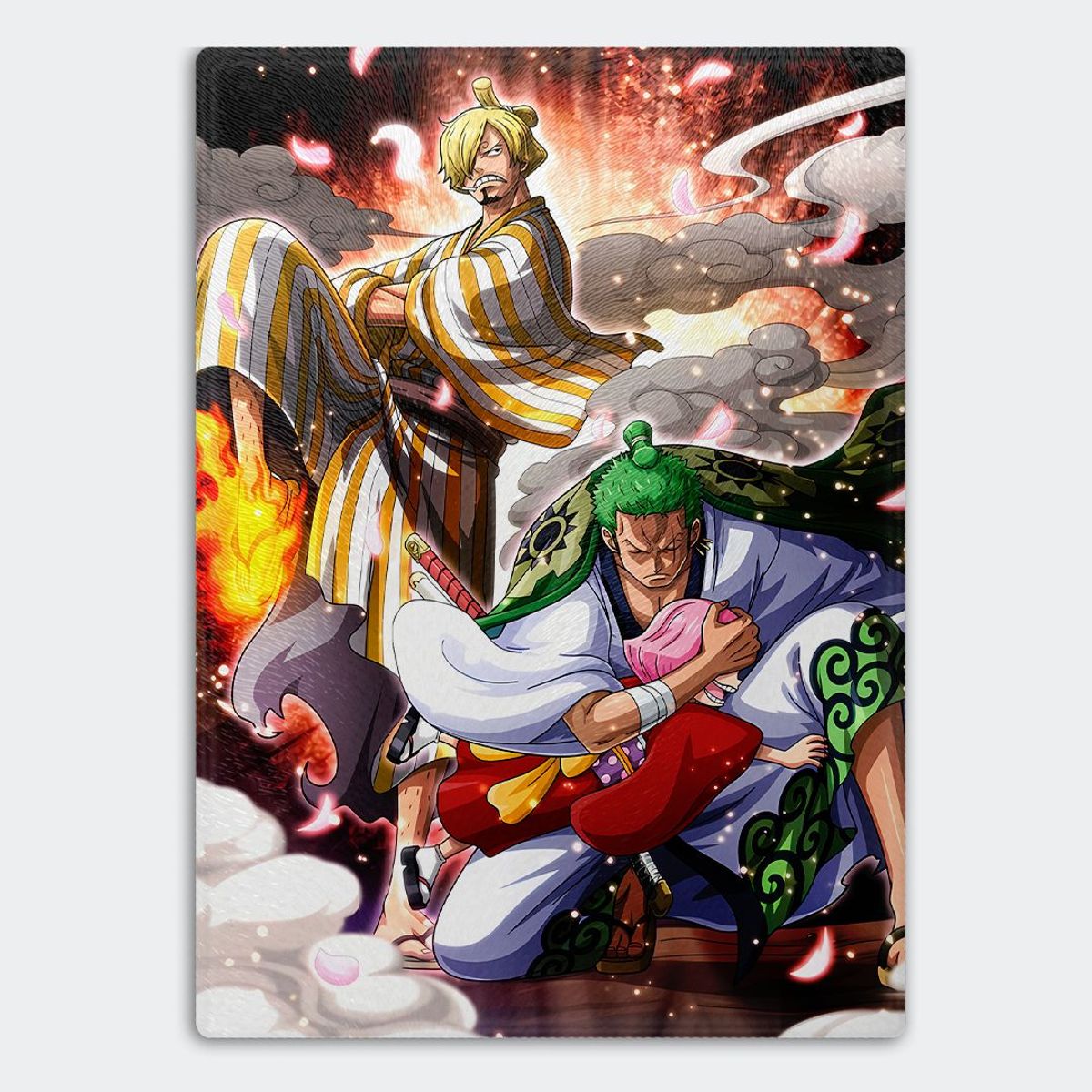 GENERICO - Tabla para picar Artisticat - Diseño Wano Guardians - 28,5x39 cm
