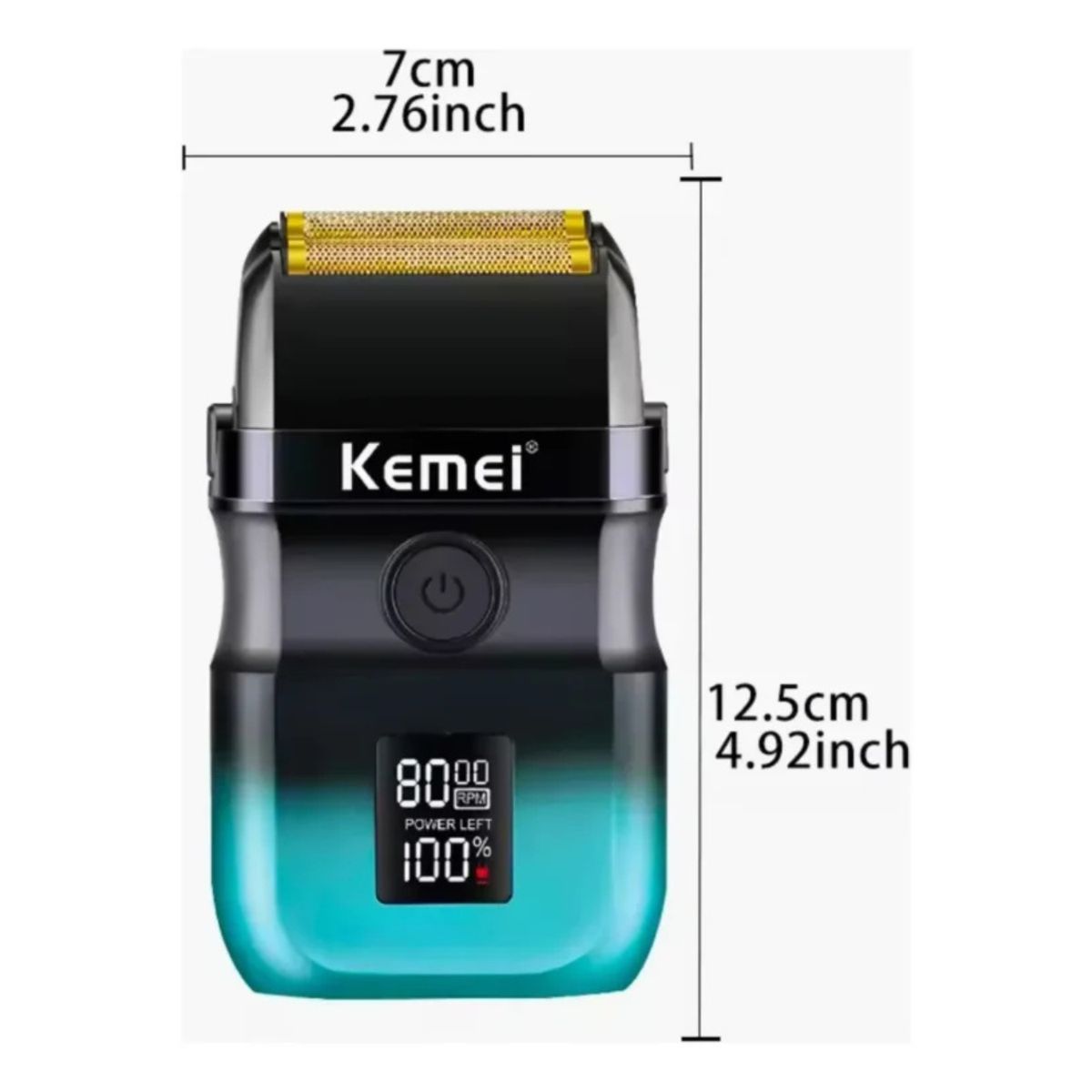 KEMEI - Shaver Profesional Kemei Km-t420: Potencia De 3 Velocidades