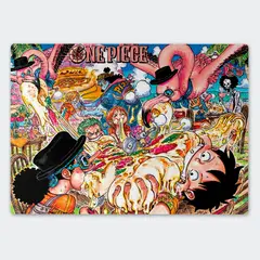 GENERICO - Tabla para picar Artisticat - Diseño Mugiwaras Pizza Party - 28,5x39 cm