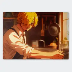 GENERICO - Tabla para picar Artisticat - Diseño Sanji Chef del Baratie - 28,5x39 cm