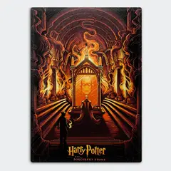 GENERICO - Tabla para picar Artisticat - Diseño Harry Potter y la Piedra Filosofal - 20x28 cm