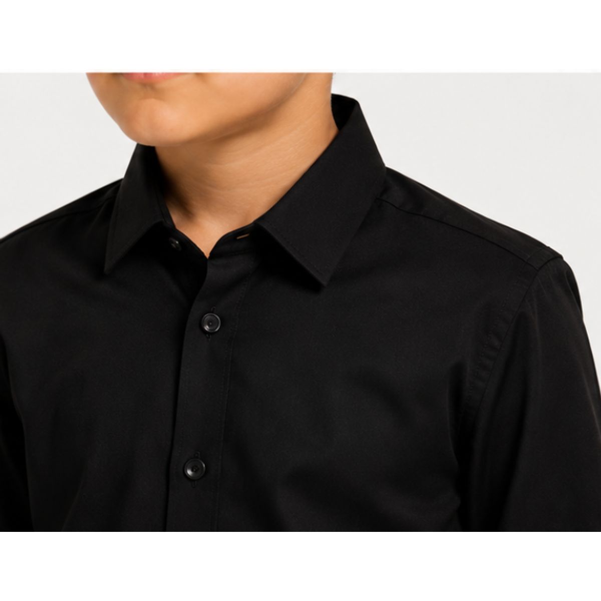 XPRESS RECHARGE - Camisa blanca de vestir para niño manga larga Elegante y cómoda