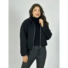 ENIGMATICA BOUTIQUE - Chaqueta Bomber Corta con Gorro