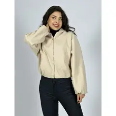 ENIGMATICA BOUTIQUE - Chaqueta Bomber Corta con Gorro
