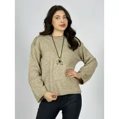 ENIGMATICA BOUTIQUE - Sweater Lana Corazones Brillantes en Hombros