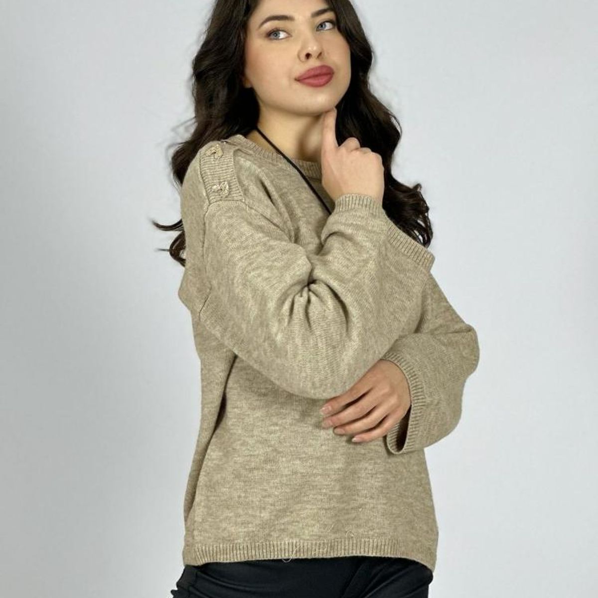 ENIGMATICA BOUTIQUE - Sweater Lana Corazones Brillantes en Hombros