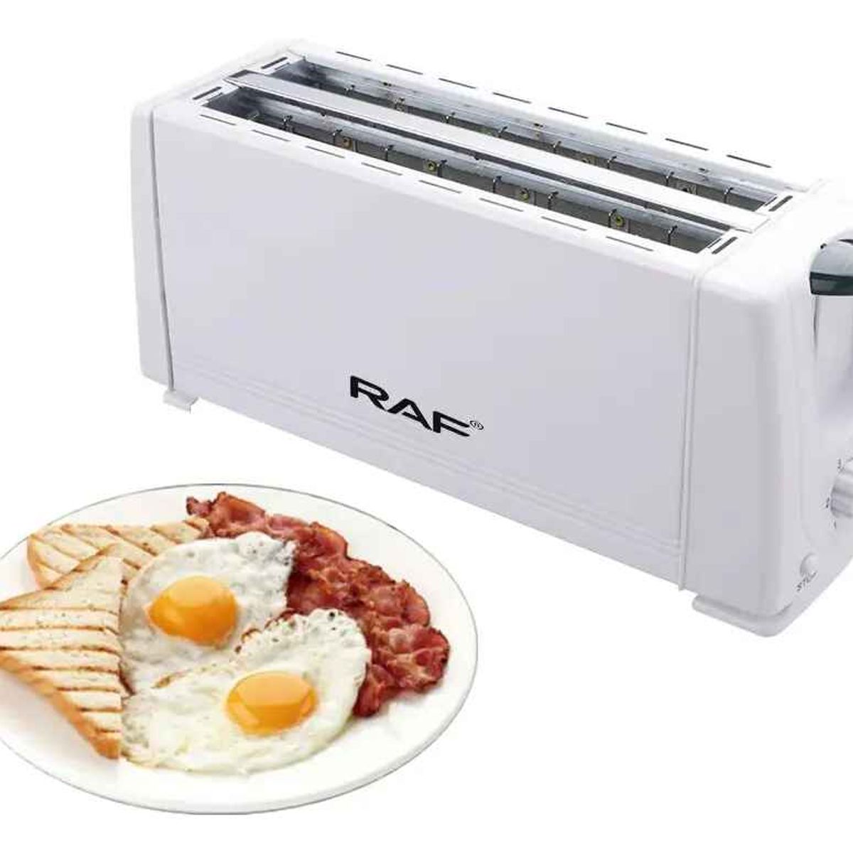 GENERICO - TOSTADORA DE PAN AUTOMÁTICA 4 REBANADAS 1200W RAF R.265