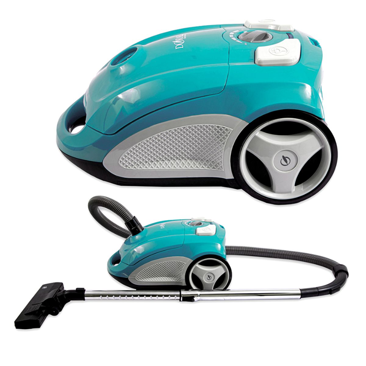 DORAL - Aspiradora Eléctrica Turquesa Marca Doral 3.5l Modelo Le Mans