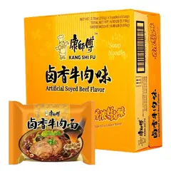 GENERICO - Caja Con 30 Ramen Instantáneos Kangshiful Carne Especiada a Soja de 105g