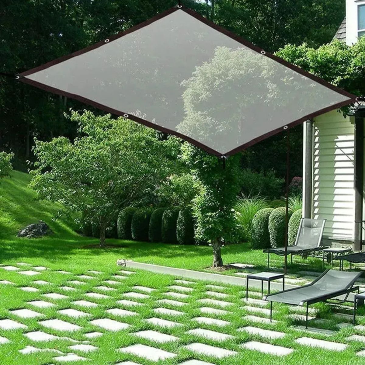 GENERICO - Lona Transparente Impermeable de 3×4m Resistente + 10m Cuerda plastica